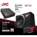 JVC CSPBW120 akciós autóhifi csomag KS-AX202 erősitő + CS-BW120 mélynyomóláda JVC CSPBW120 akciós autóhifi csomag KS-AX202 erősitő + CS-BW120 mélynyomóláda